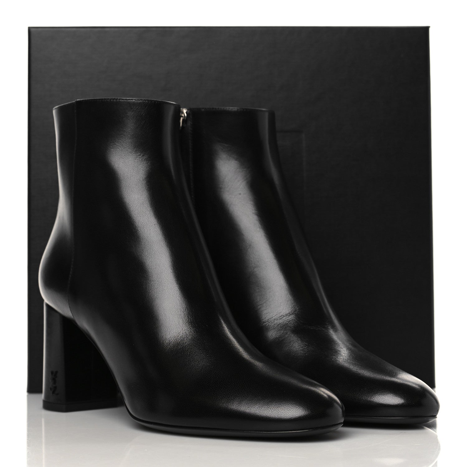 Saint Laurent Nappa Vendome Loulou Ankle Zip Boot 39 Black 9 of 9