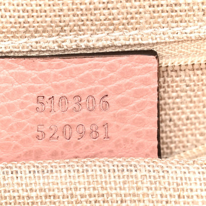 Gucci Dollar Calfskin Medium Interlocking G Top Handle Shoulder Bag Soft Pink 7 of 10