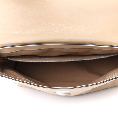 Givenchy Creased Patent Calfskin Medium ID Flap Dune 8 of 8