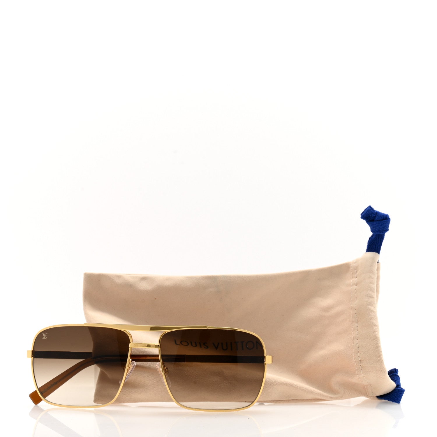 Louis Vuitton Attitude Sunglasses Z0259U Gold 1564966