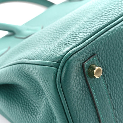 Hermes Taurillon Clemence Birkin 30 Malachite 11 of 12