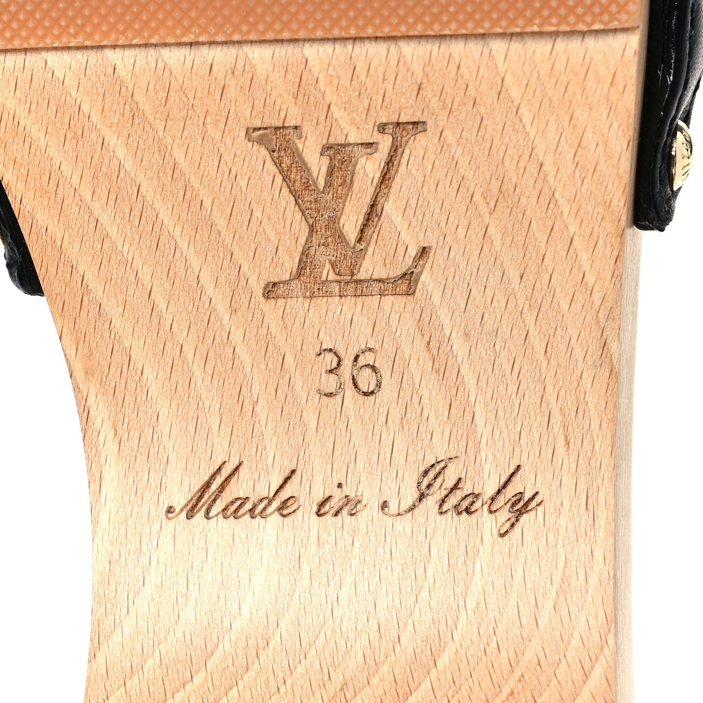 Calfskin Monogram Cottage Mules 36 Black