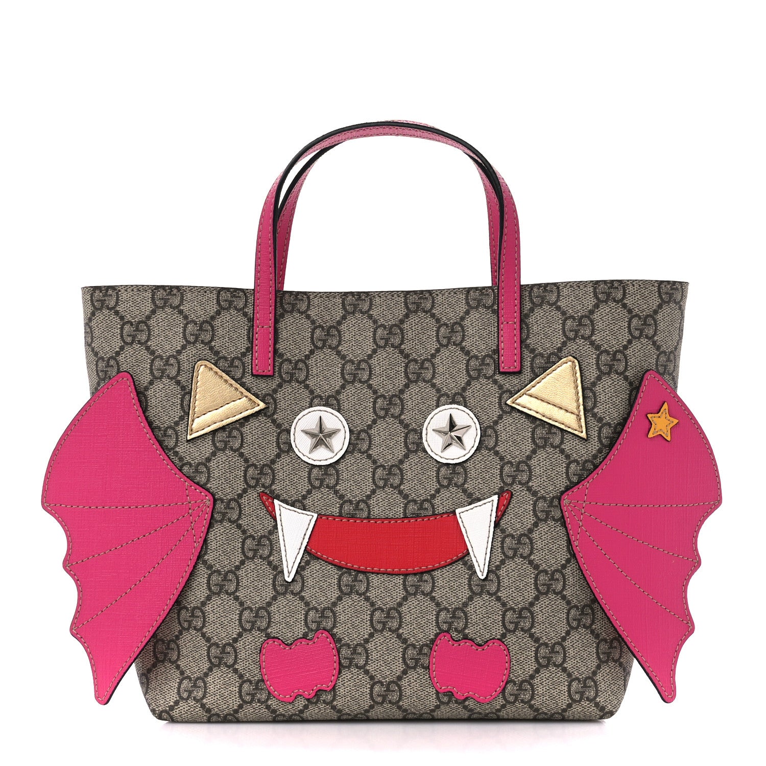 Gucci GG Supreme Monogram Kids Bat Tote 1 of 11