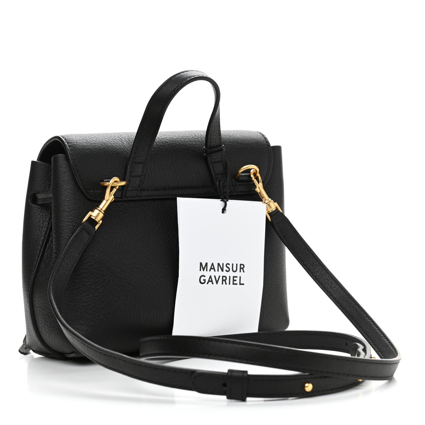 Calfskin Mini Lady Bag Black