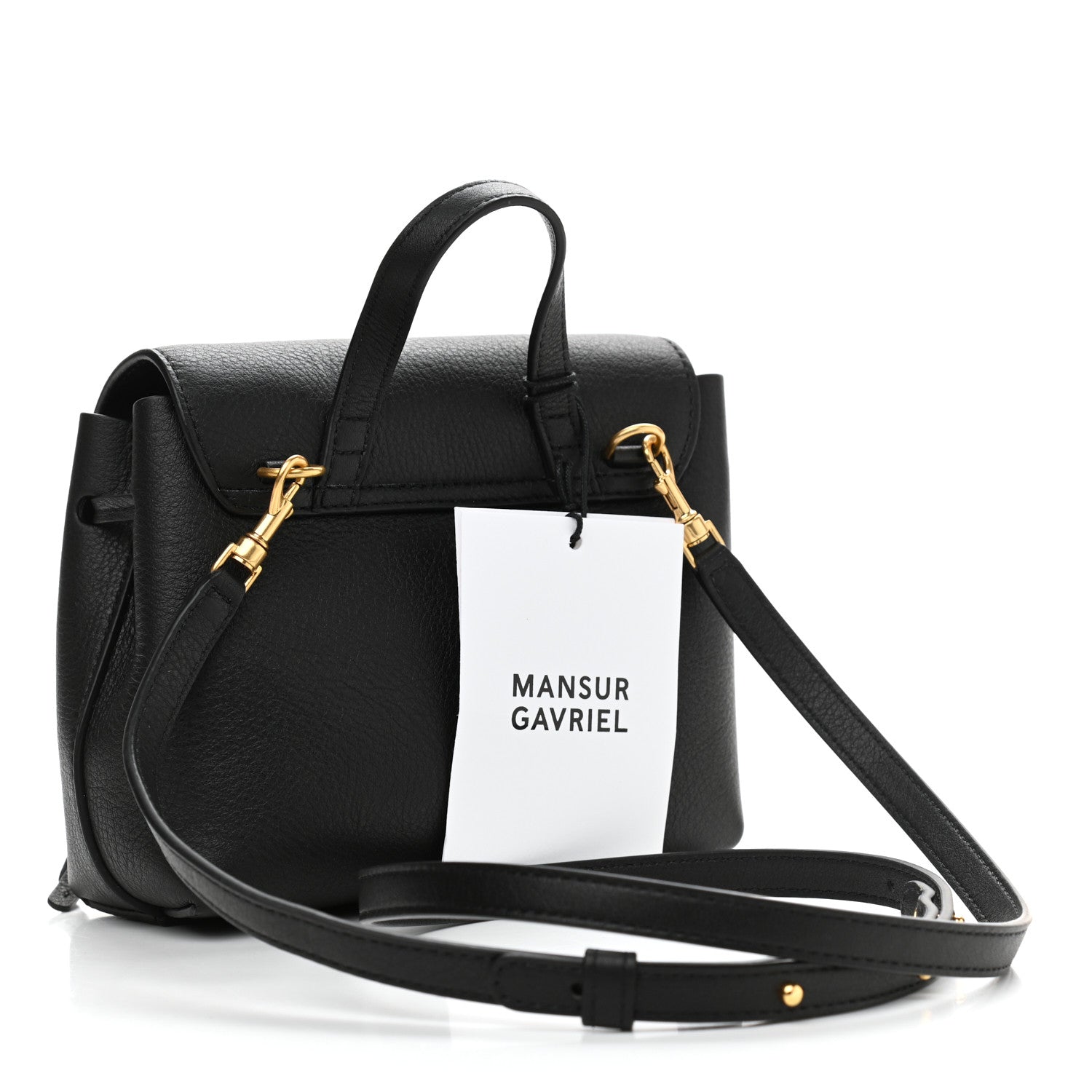 Mansur Gavriel Calfskin Mini Lady Bag Black 3 of 9