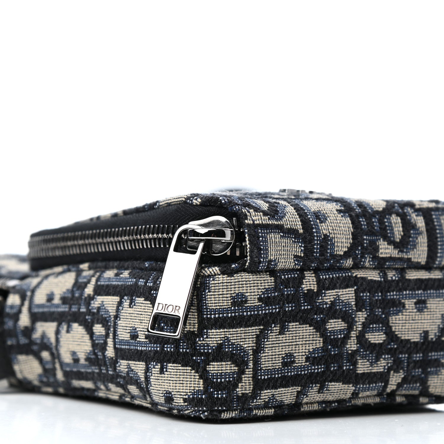 Christian Dior Oblique Crossbody Bag Blue 7 of 10