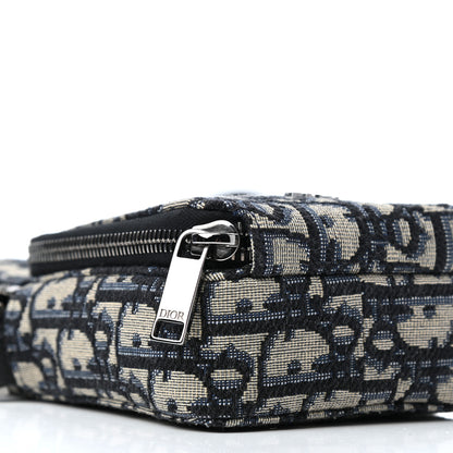 Christian Dior Oblique Crossbody Bag Blue 7 of 10