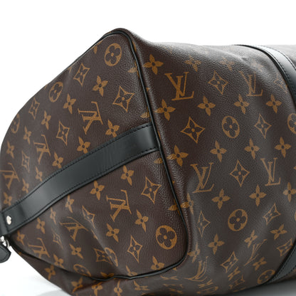 Louis Vuitton Monogram Macassar Keepall Bandouliere 45 7 of 11