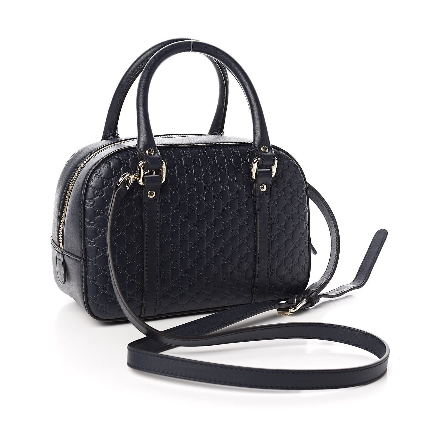 Soft Microguccissima Small Crossbody Bag Blue