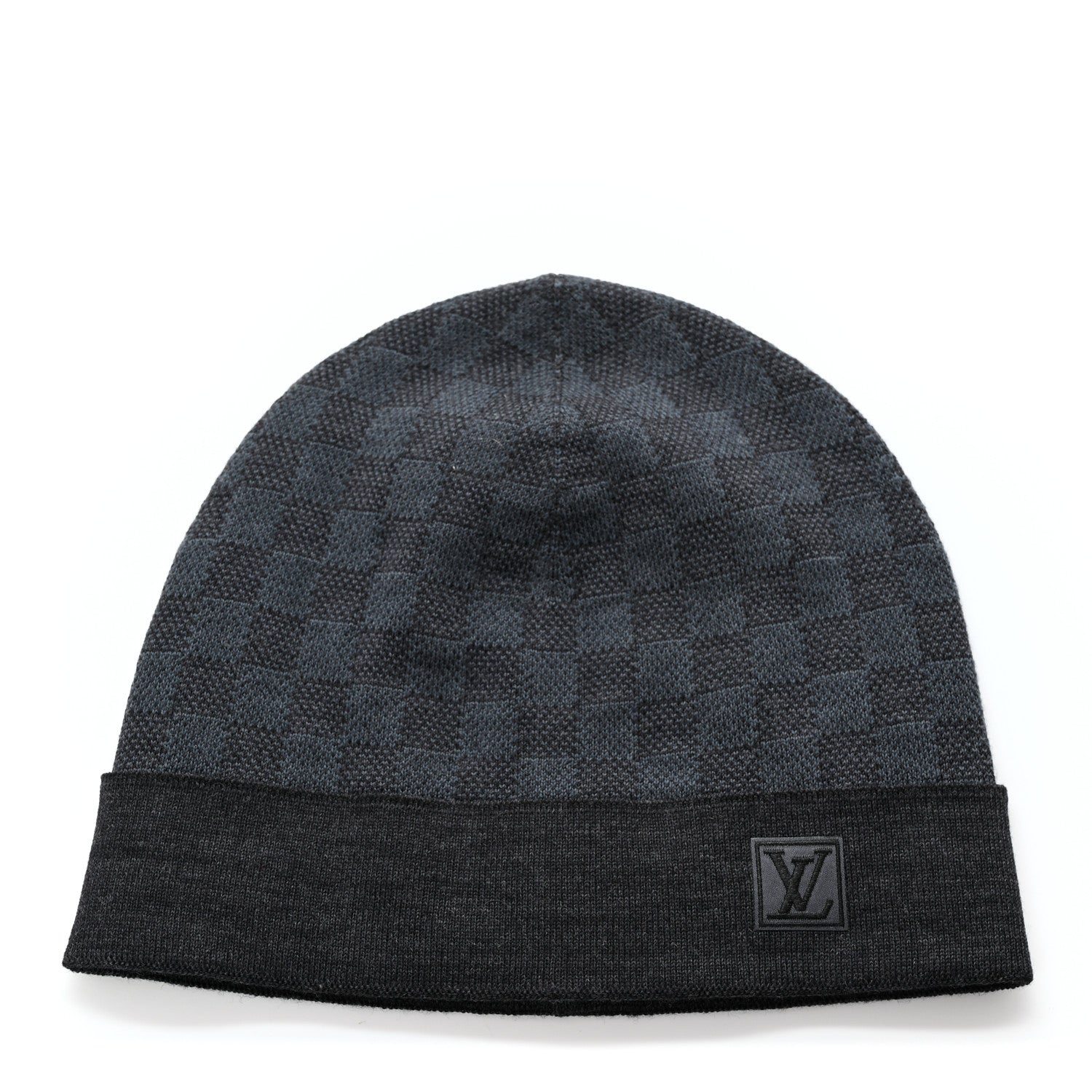 Louis Vuitton Wool Bonnet Petit Damier Graphite Beanie Hat 1 of 7