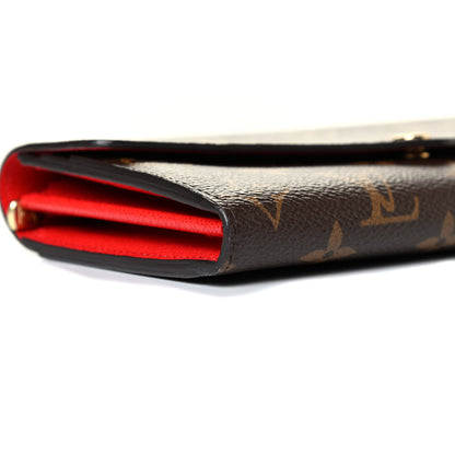 Louis Vuitton Monogram Sarah Wallet NM Coquelicot 6 of 7