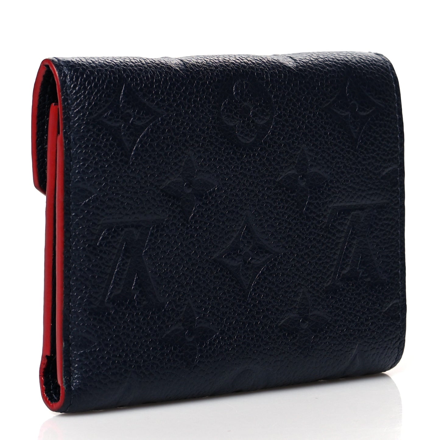 Empreinte Victorine Wallet Marine Rouge