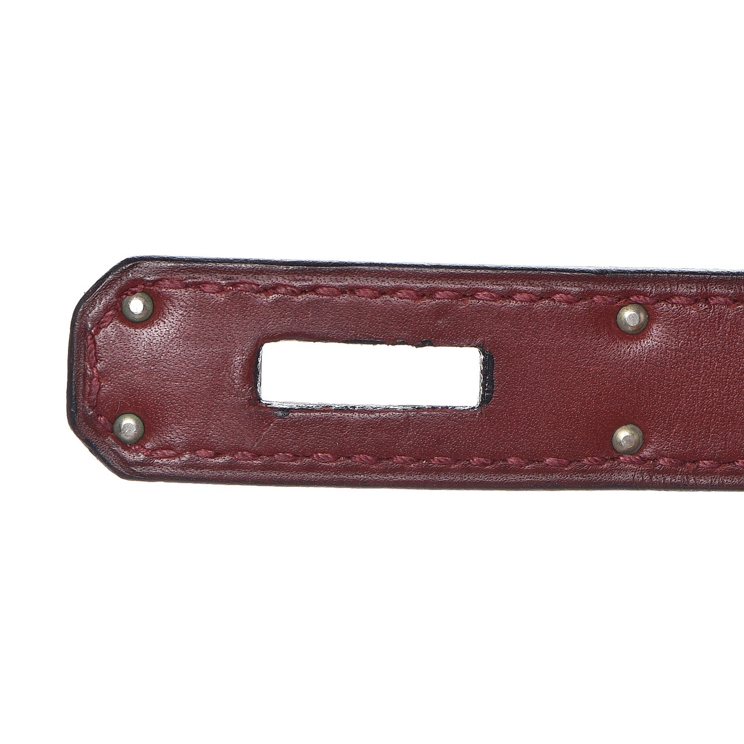 Hermes Barenia Sellier Waffle Kelly 35 Rouge H 19 of 34