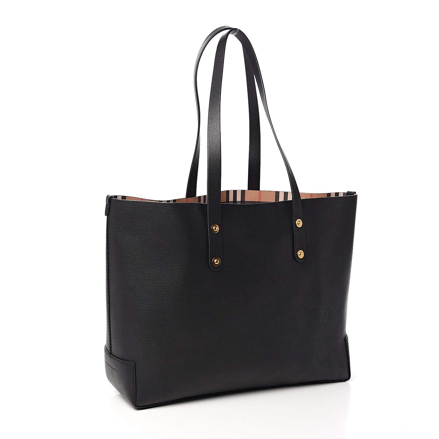 Calfskin Crest Embossed Small Tote Black
