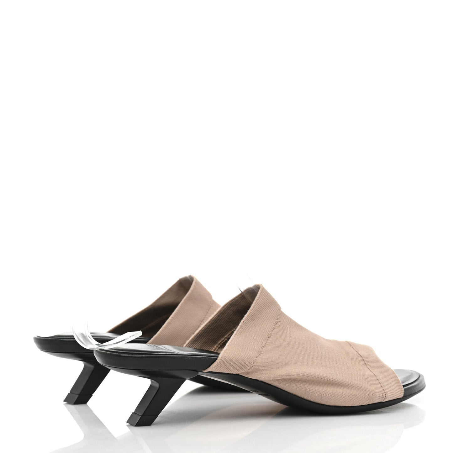 Jersey Stretch Heel Sandals 37 Beige