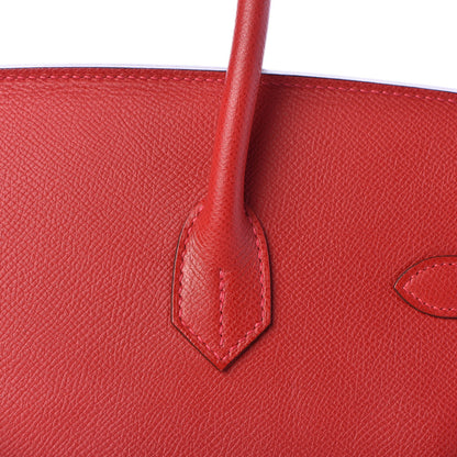Hermes Epsom Birkin 35 Rouge Casaque 29 of 44