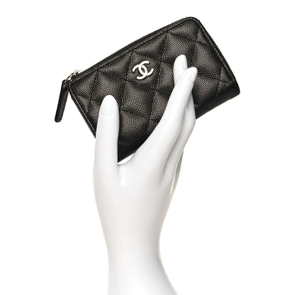 Chanel Caviar Quilted Zipped Key Holder Case Black 2 of 9