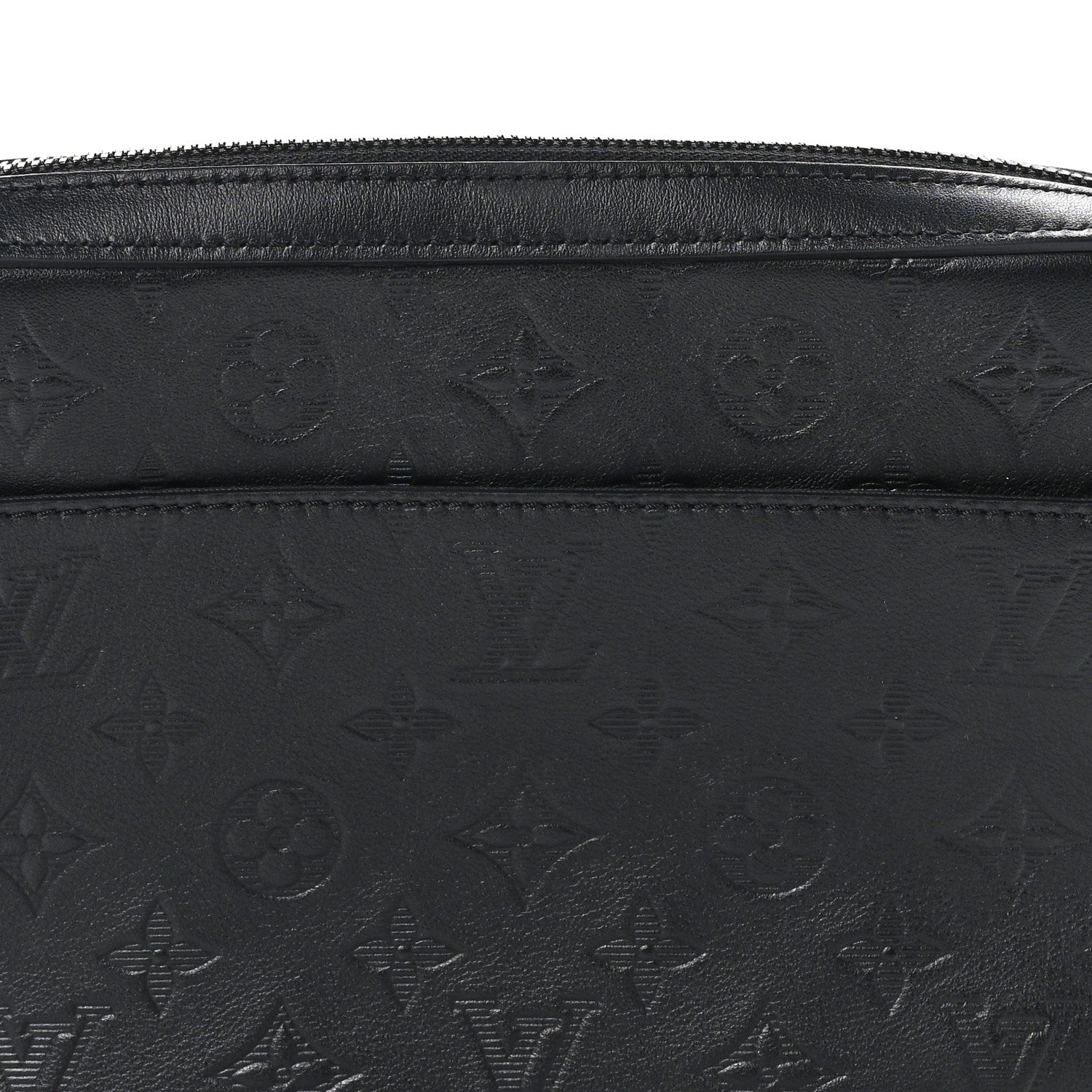 Louis Vuitton LOUIS VUITTON Calfskin Monogram Shadow Duo Messenger Black 7 of 9