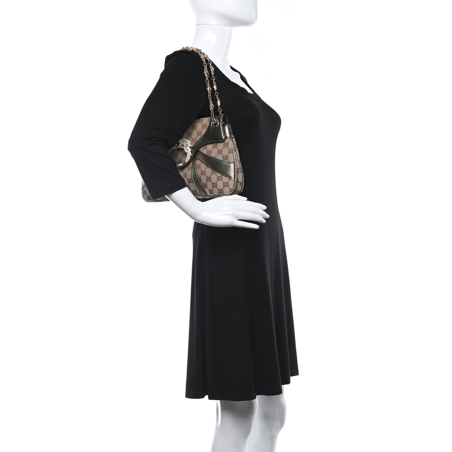 Monogram Tom Ford Jeweled Dragon Bag Gold