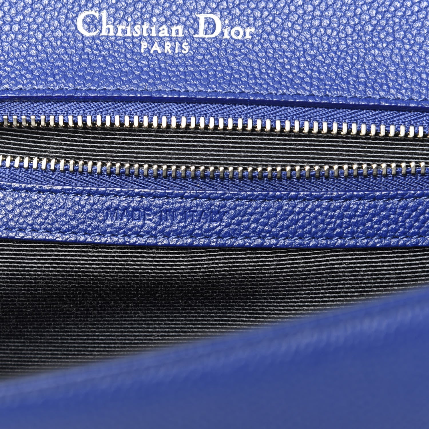 Christian Dior Grained Calfskin Medium Diorama Flap Bag Bleu De Minuit 7 of 11