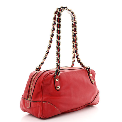 Gucci Goatskin Small Capri Bowler Red 3 of 10