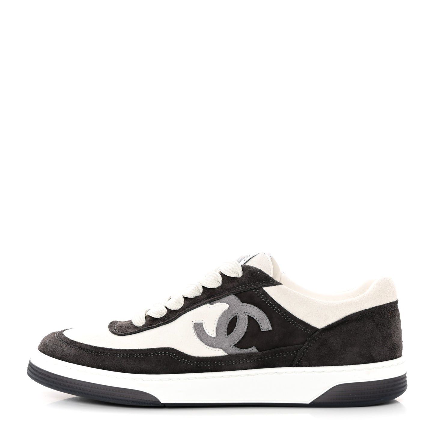 Suede Kidskin Womens CC Sneakers 39.5 Black White