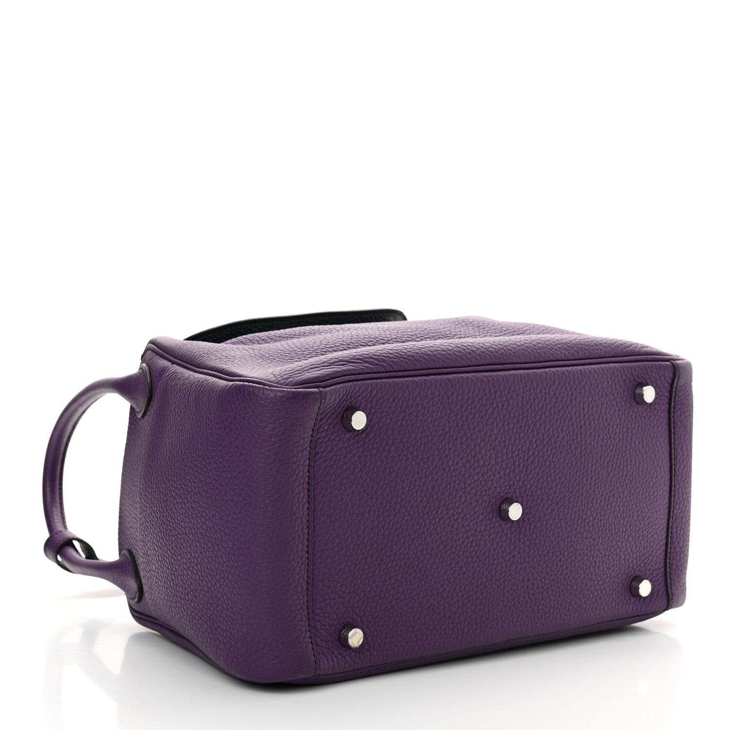 Hermes Taurillon Clemence Eclat Lindy 30 Ultraviolet Bleu Obscur 4 of 11