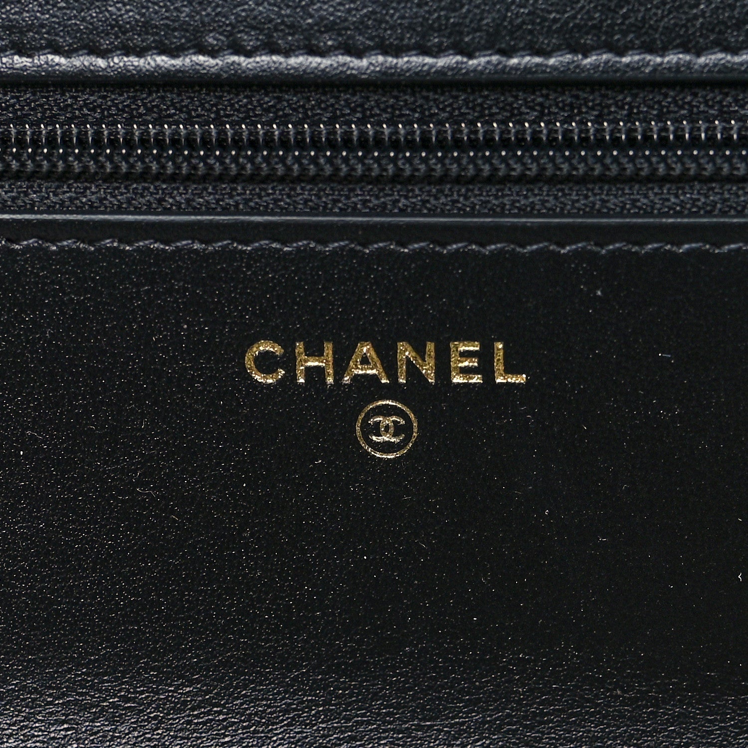 Chanel Tweed Quilted Chanel 19 Wallet On Chain WOC Black Beige 6 of 10