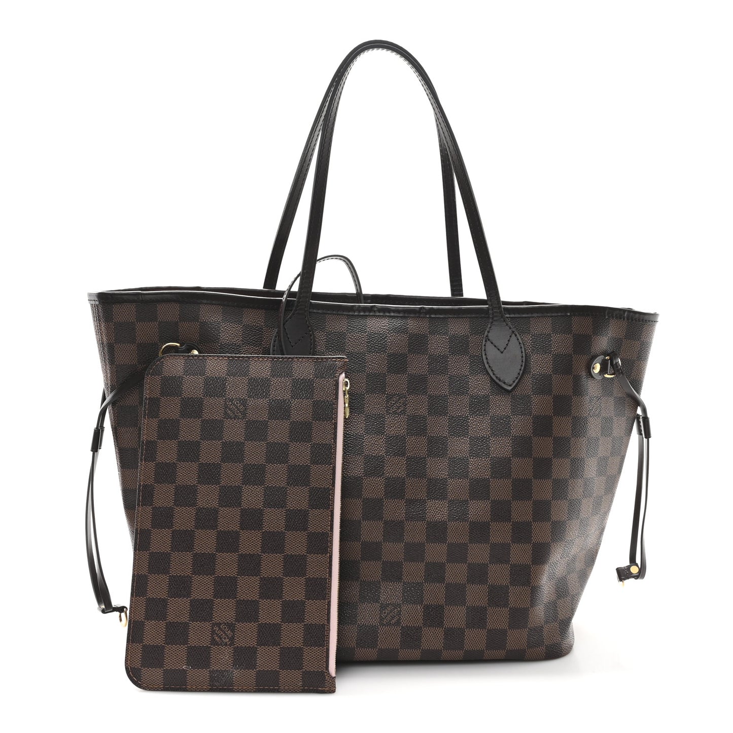 Damier Ebene Neo Neverfull MM Rose Ballerine