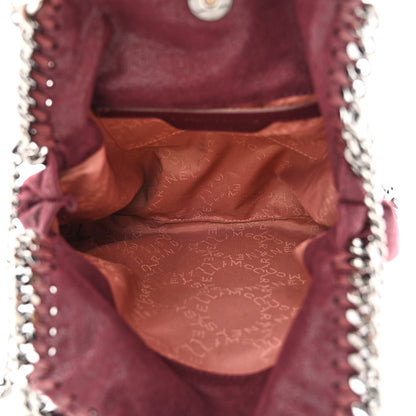 Stella McCartney Shaggy Deer Mini Falabella Fold Over Tote Plum 5 of 13