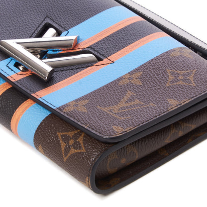 Louis Vuitton Monogram Stripe Twist Chain Wallet 5 of 8