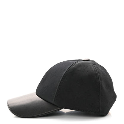 Louis Vuitton Calfskin Cotton Jacquard Monogram LV First Cap M Black 4 of 10