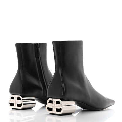 Balenciaga Sheepskin Typo Ankle Booties 35.5 Black 9 of 21