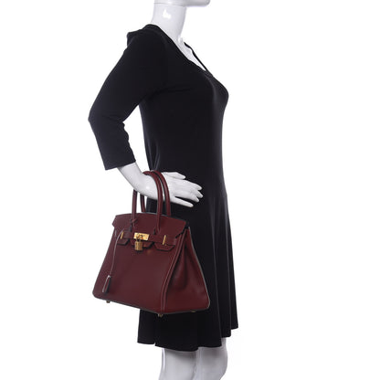 Hermes Epsom Birkin 30 Rouge H 2 of 11
