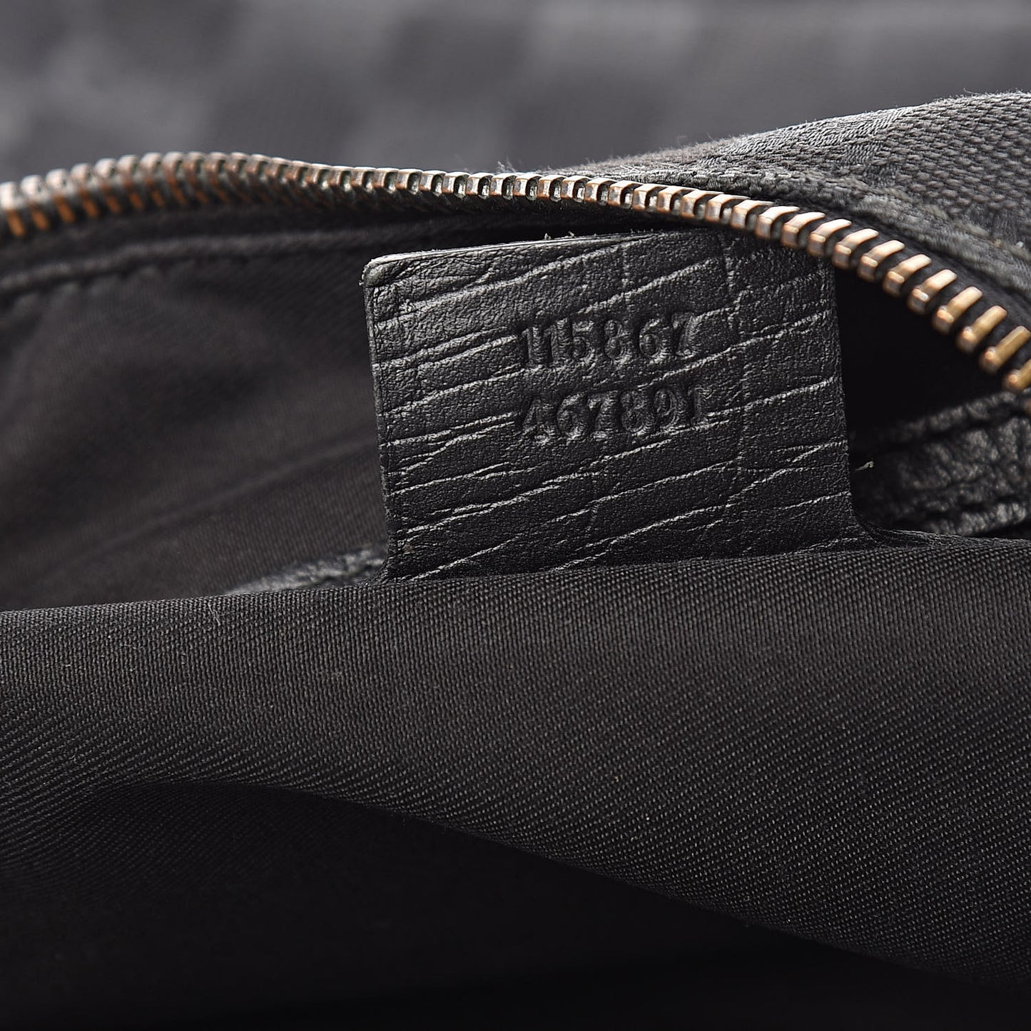 Monogram Medium Horsebit Chain Hobo Black