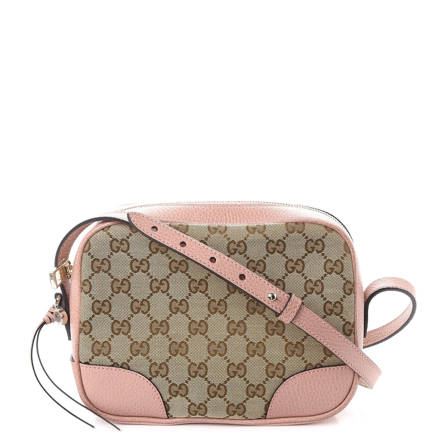 Monogram Mini Bree Messenger Bag Beige Soft Pink