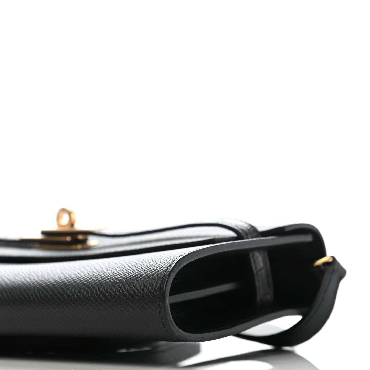 Epsom Matte Alligator Touch Kelly Wallet To Go Black