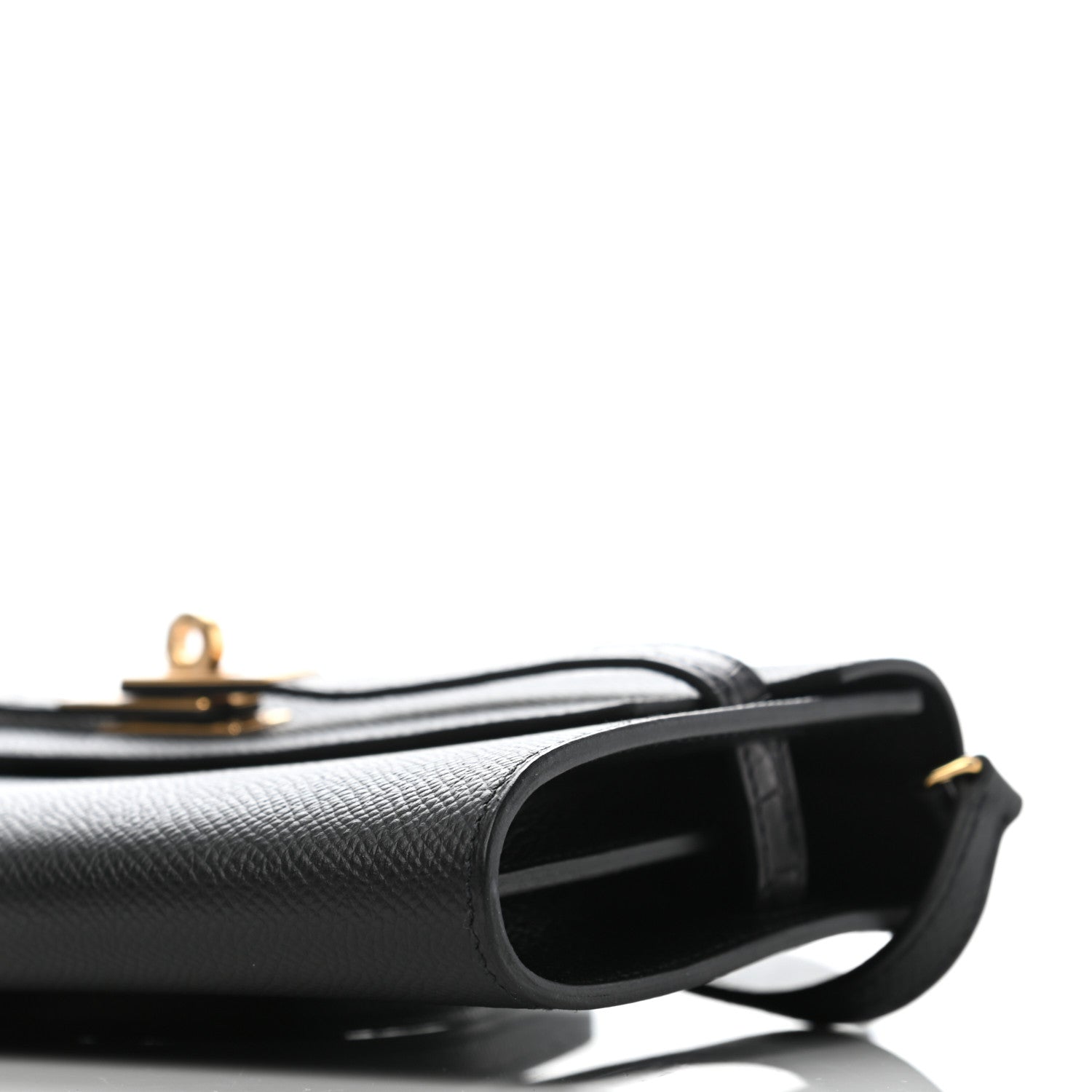 Hermes Epsom Matte Alligator Touch Kelly Wallet To Go Black 9 of 9