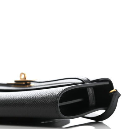 Hermes Epsom Matte Alligator Touch Kelly Wallet To Go Black 9 of 9