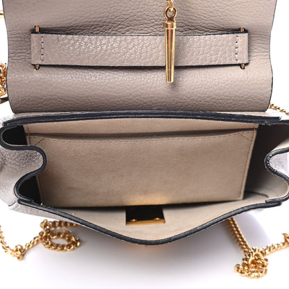 Chloe Grained Lambskin Mini Drew Shoulder Bag Motty Grey 4 of 5