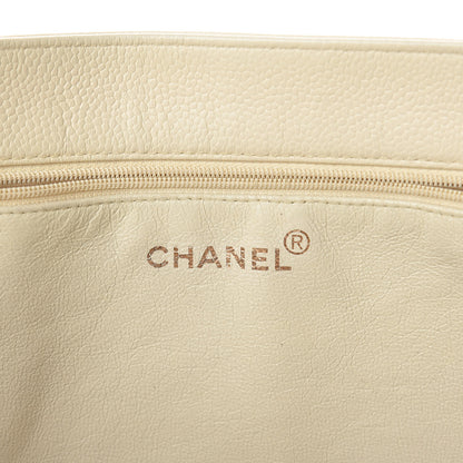 Chanel Caviar CC Shopper Tote Beige 6 of 12