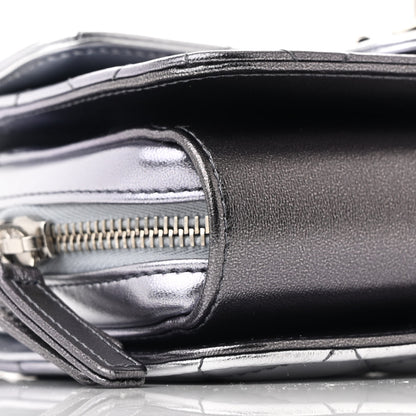 Chanel Metallic Lambskin Like A Wallet Flap Silvery Black 9 of 10