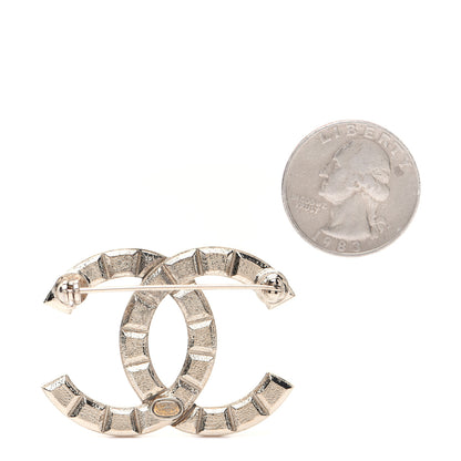 Chanel Studded CC Pin Brooch Gold 2 of 7