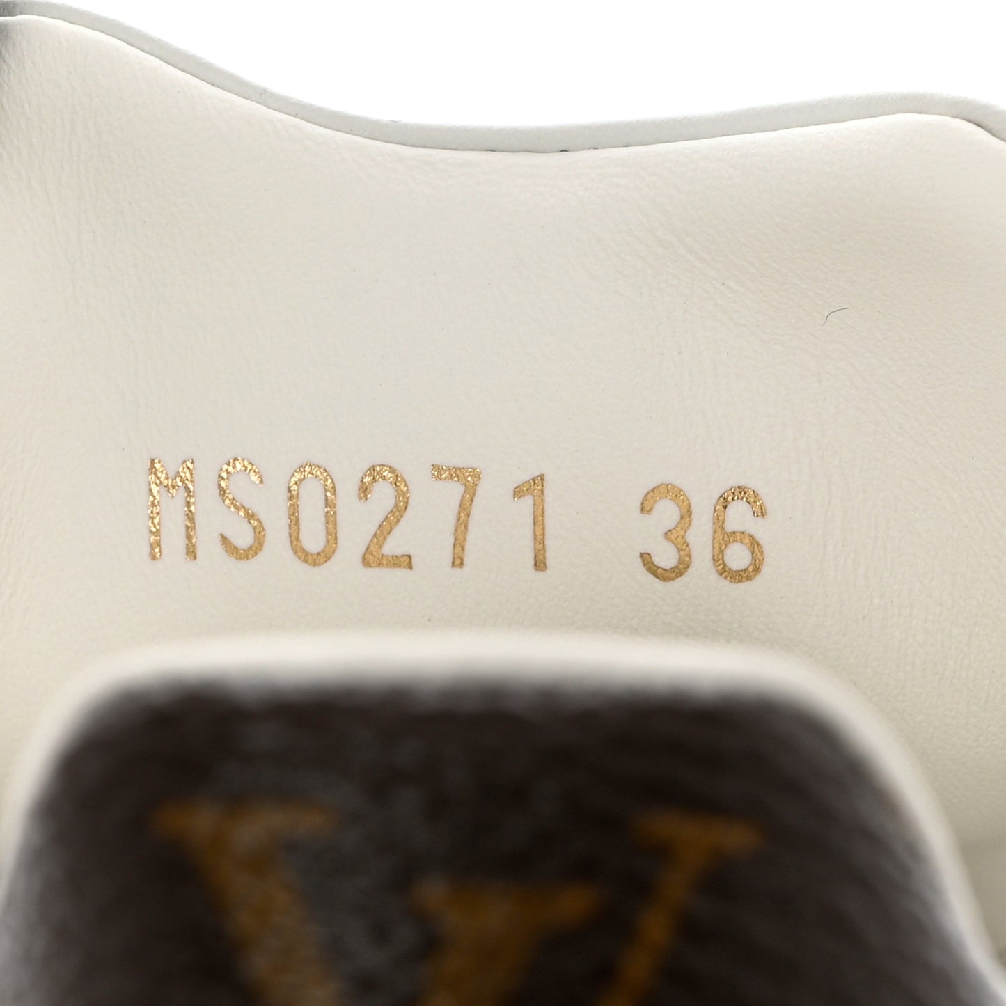 Calfskin Monogram Debossed Time Out Sneakers 36 White Silver