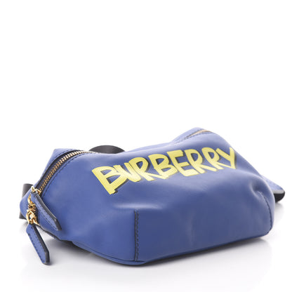 Burberry Calfskin Medium Sonny Bum Bag Blue Denim 3 of 8