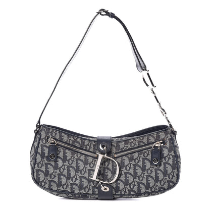 Christian Dior Monogram Charm Shoulder Bag Navy 1 of 21
