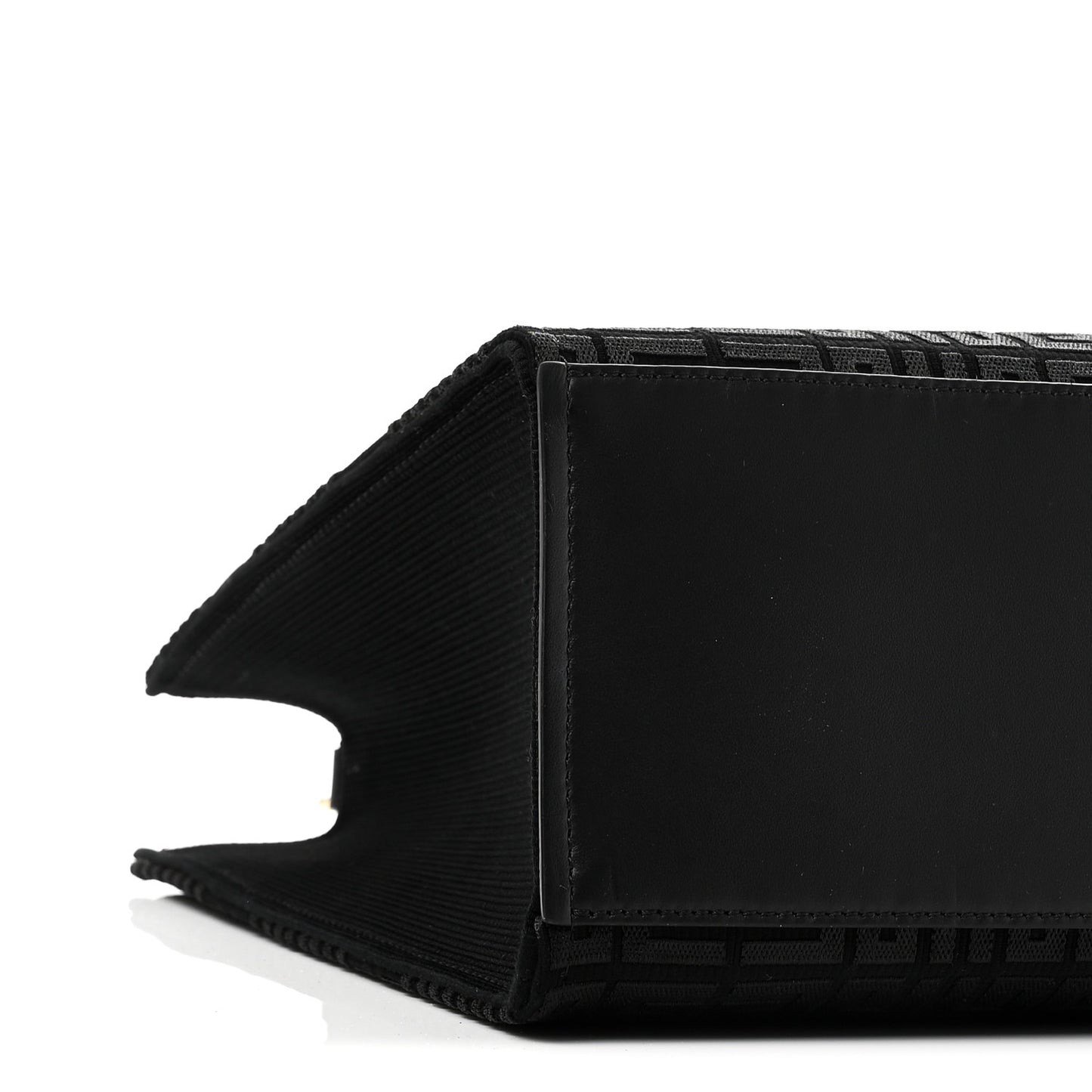 Canvas Jacquard 4G Medium Chain Tote Black
