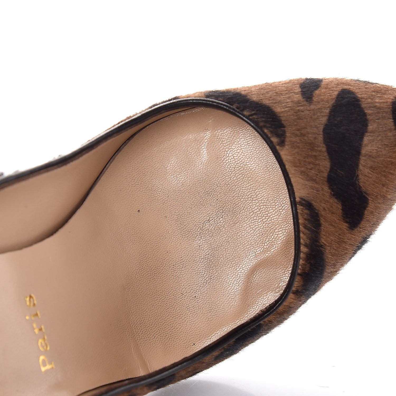 Christian Louboutin Pony Hair Leopard Print Platform Pumps 39 10 of 10