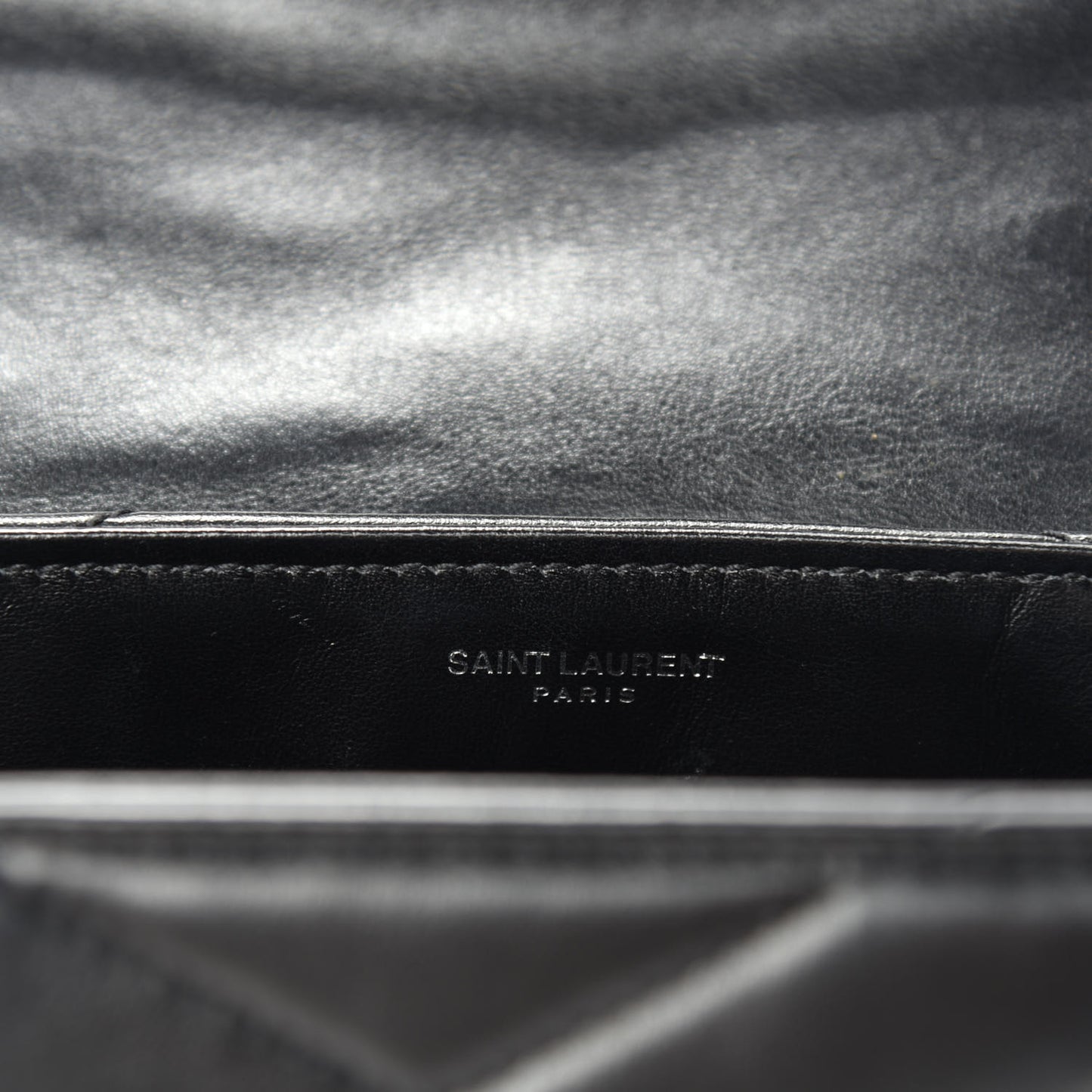 Calfskin Y Quilted Monogram Toy Loulou Crossbody Bag Black