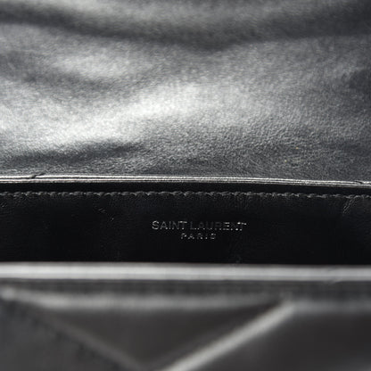 Saint Laurent Calfskin Y Quilted Monogram Toy Loulou Crossbody Bag Black 10 of 13